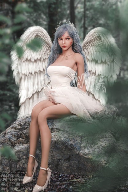 WM Dolls presents Alisan: Love Doll with Gray Hair and Angel Wings, Head No. 432