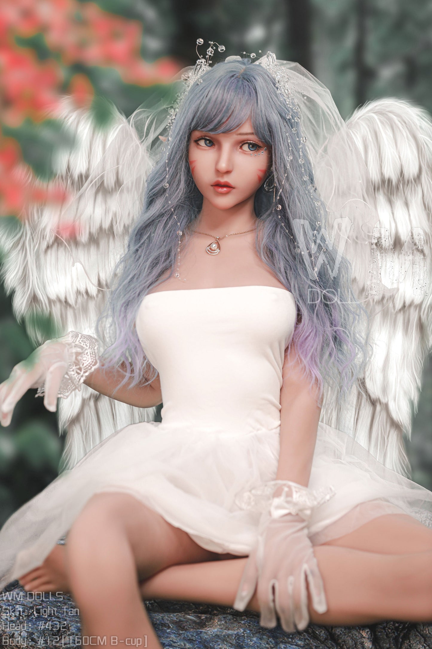 WM Dolls presents Alisan: Love Doll with Gray Hair and Angel Wings, Head No. 432