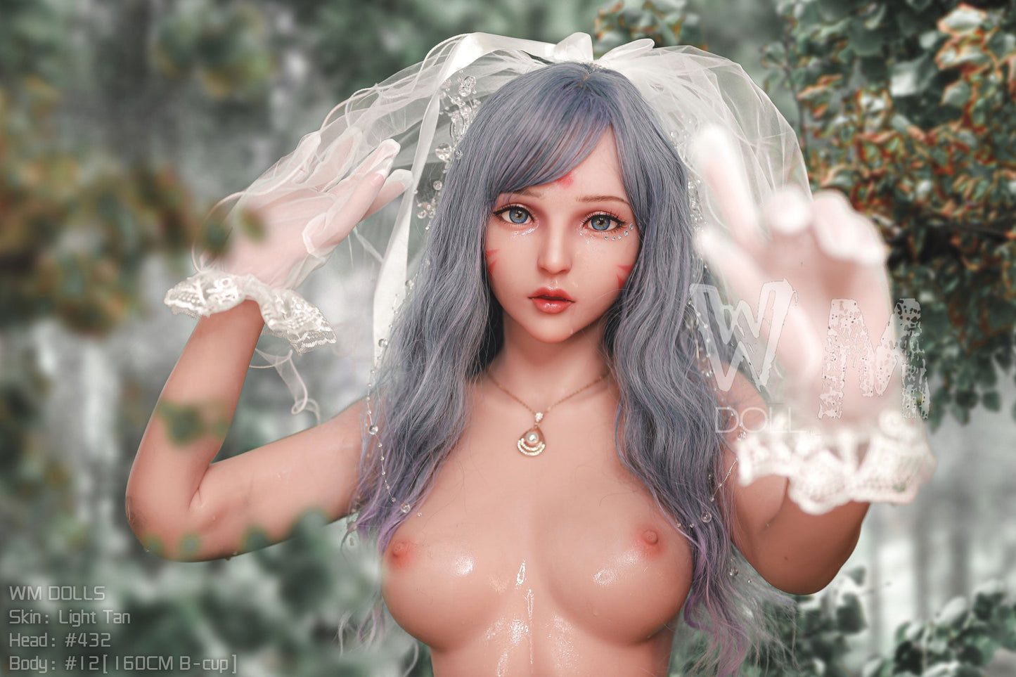 WM Dolls presents Alisan: Love Doll with Gray Hair and Angel Wings, Head No. 432