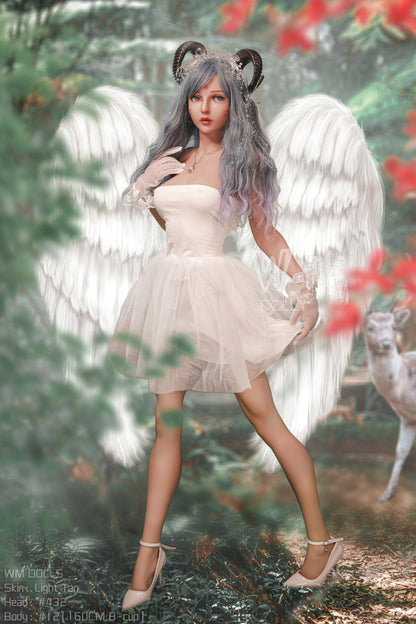 WM Dolls presents Alisan: Love Doll with Gray Hair and Angel Wings, Head No. 432