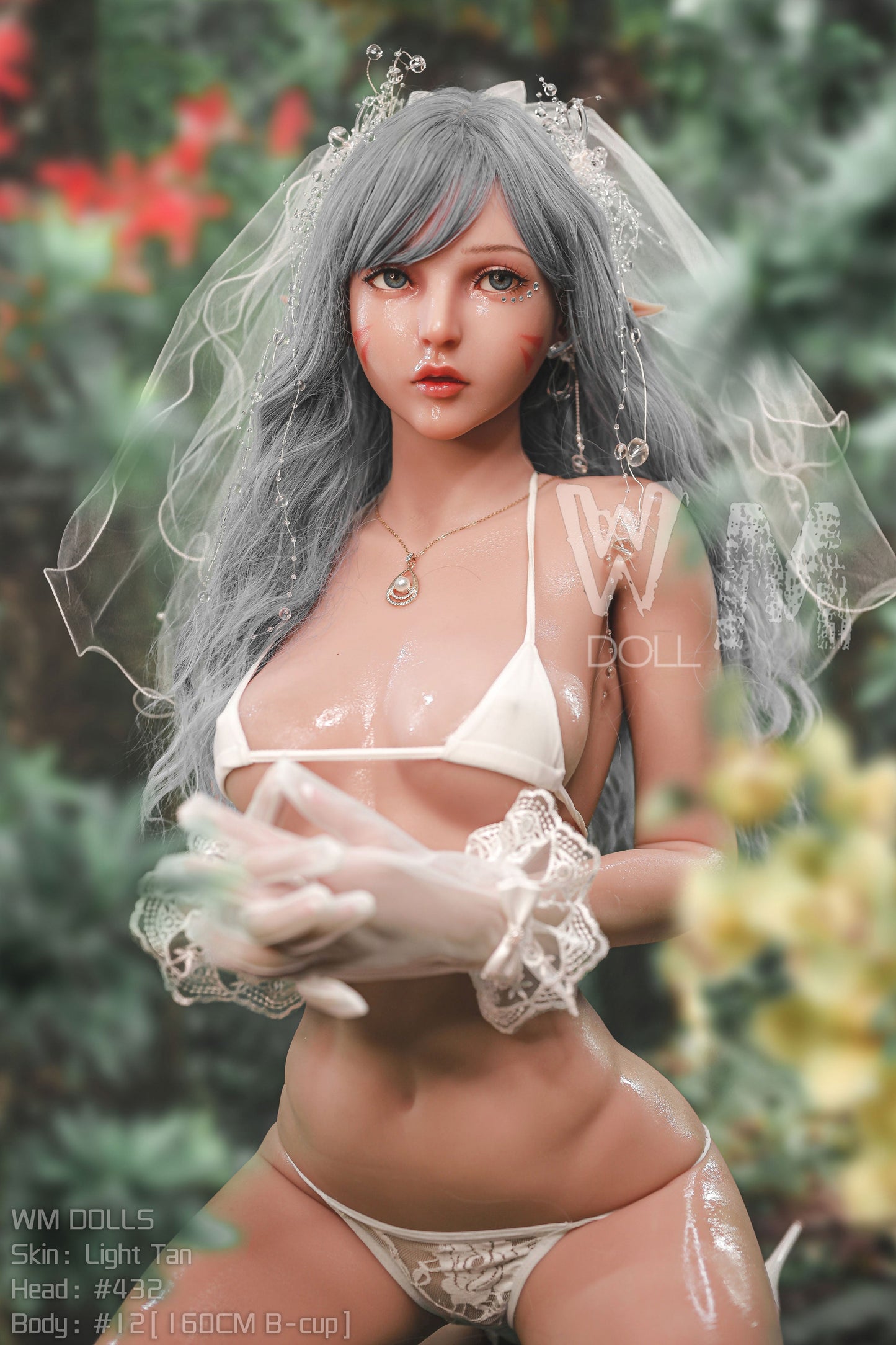 WM Dolls presents Alisan: Love Doll with Gray Hair and Angel Wings, Head No. 432