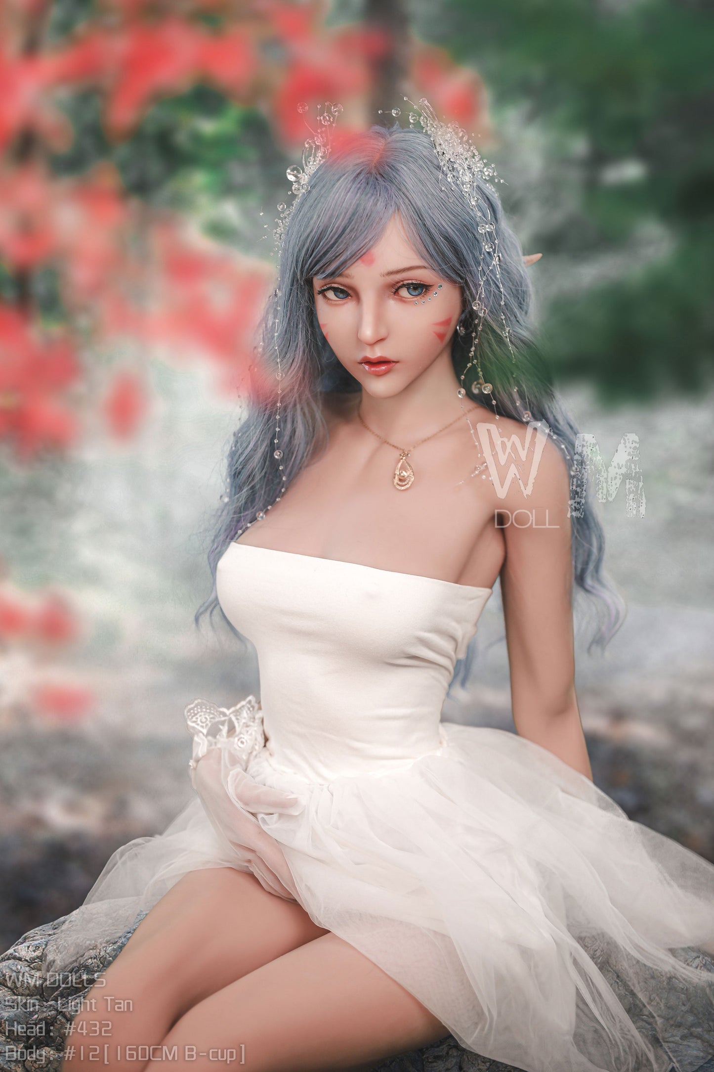 WM Dolls presents Alisan: Love Doll with Gray Hair and Angel Wings, Head No. 432