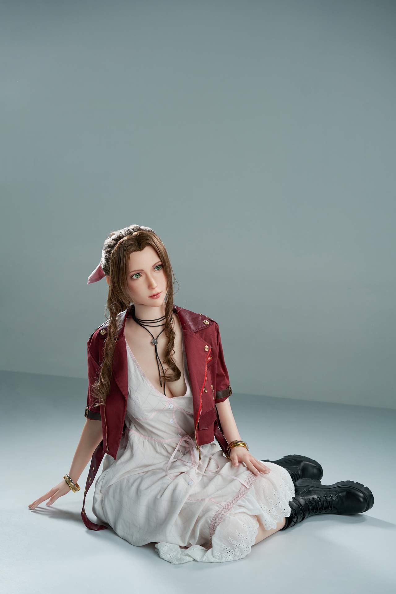 Aerith Gamelady Sex Doll: Full Silicon, 167cm, Inspired by Final Fantasy VII Any Love Doll GameLady