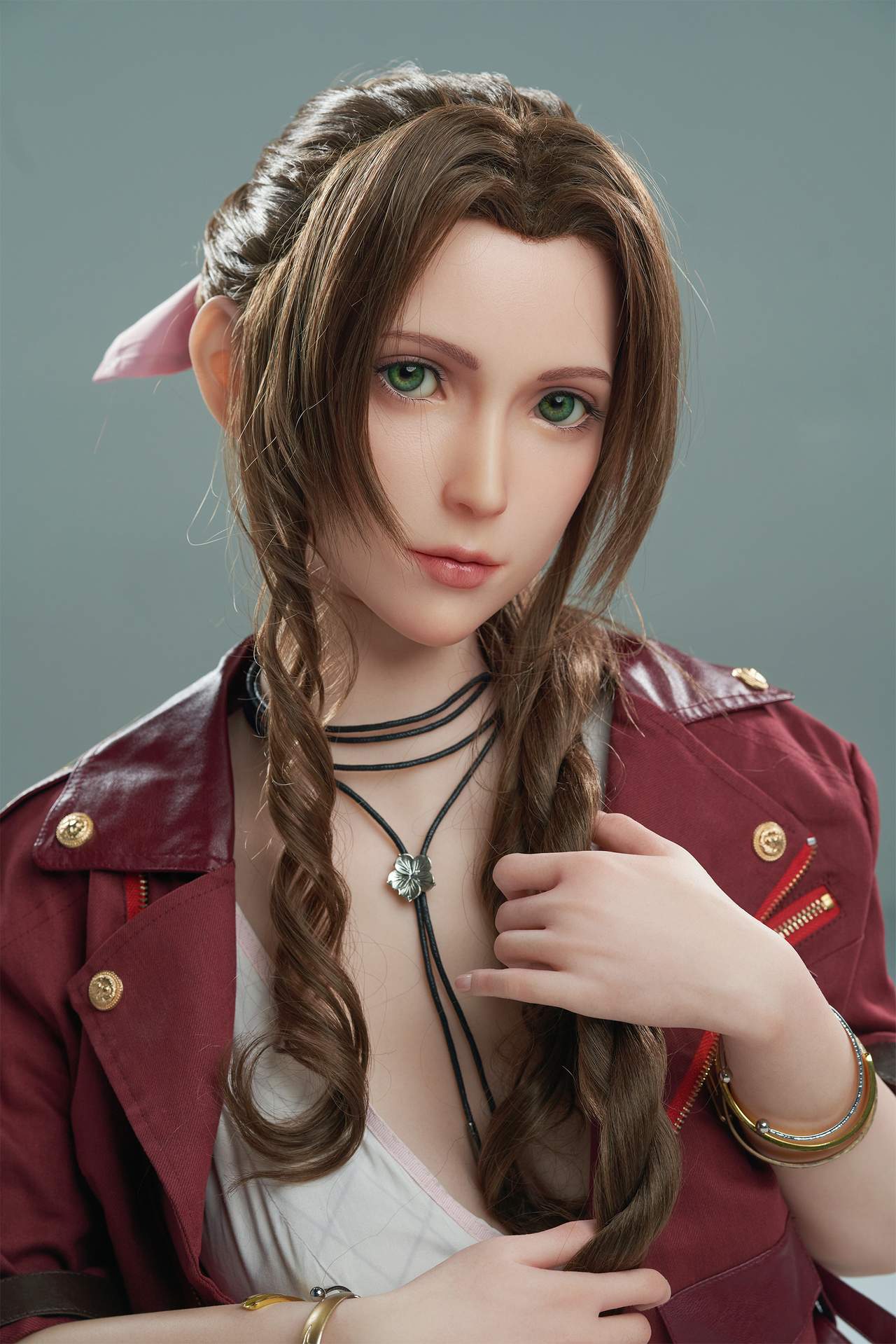 Aerith Gamelady Sex Doll: Full Silicon, 167cm, Inspired by Final Fantasy VII Any Love Doll GameLady