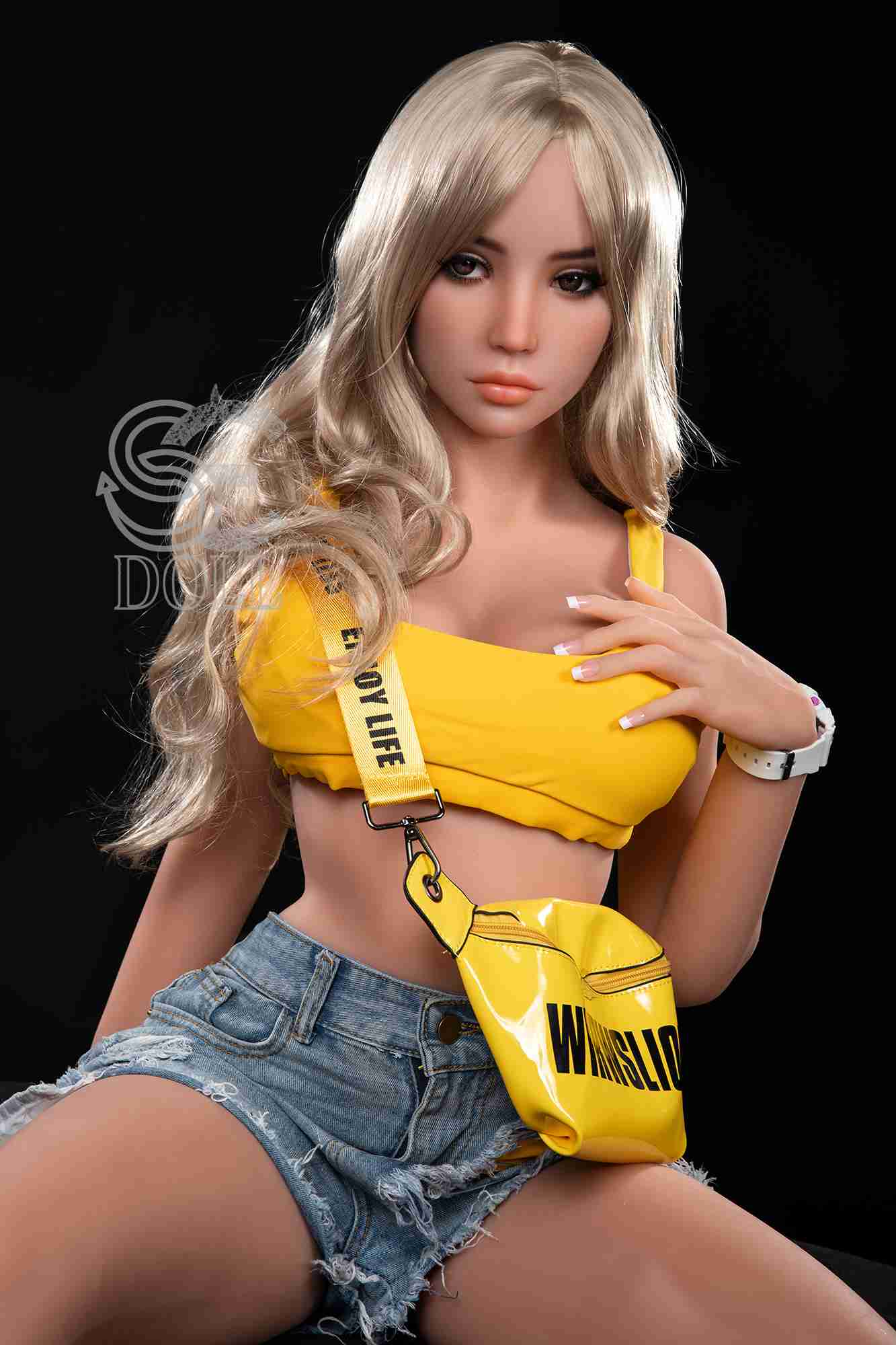 Audrey from SEDoll TPE Love Doll with Blonde Hair and Trendy Denim Skirt Any Love Doll SEdoll TPE