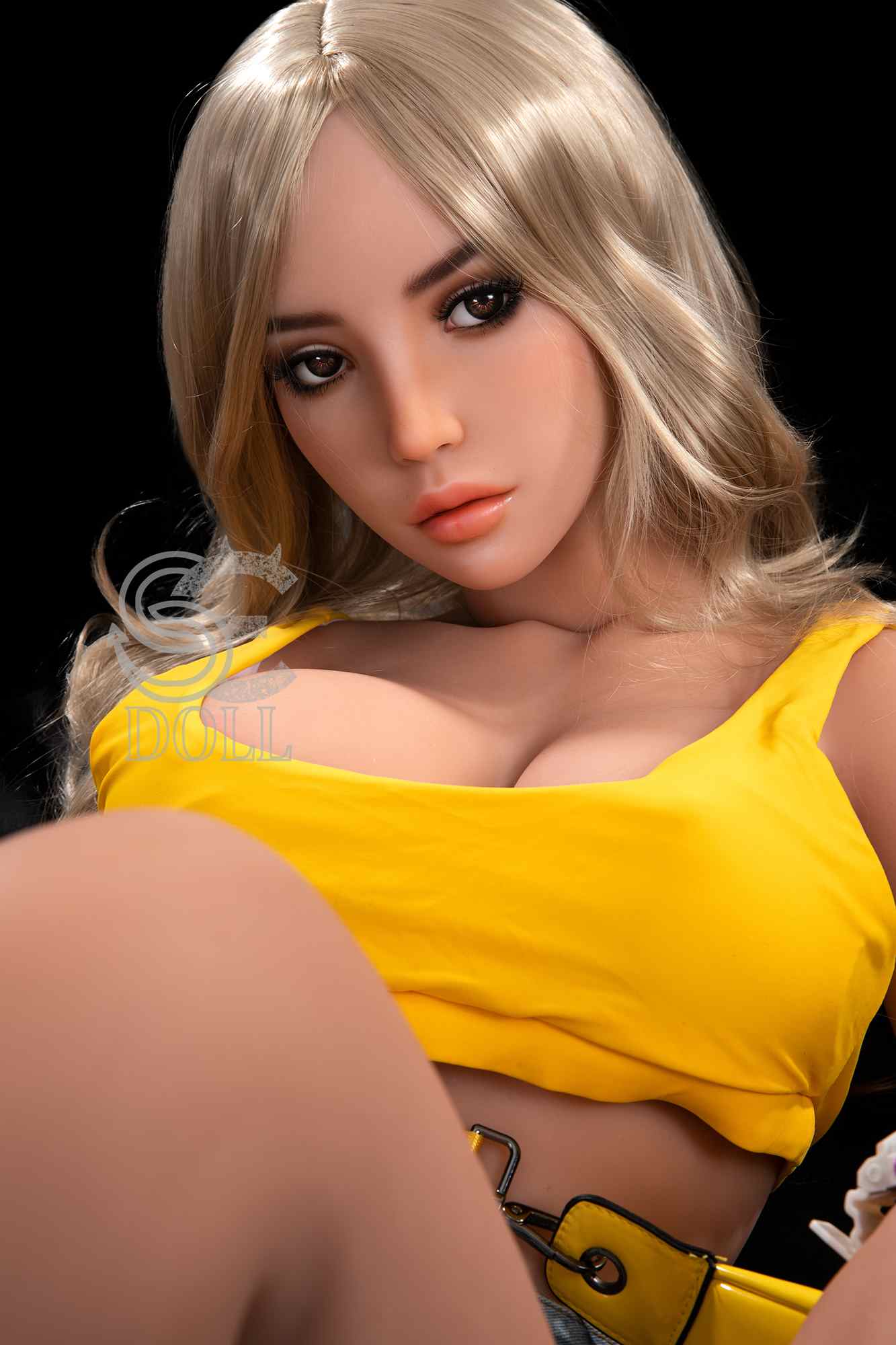 Audrey from SEDoll TPE Love Doll with Blonde Hair and Trendy Denim Skirt Any Love Doll SEdoll TPE