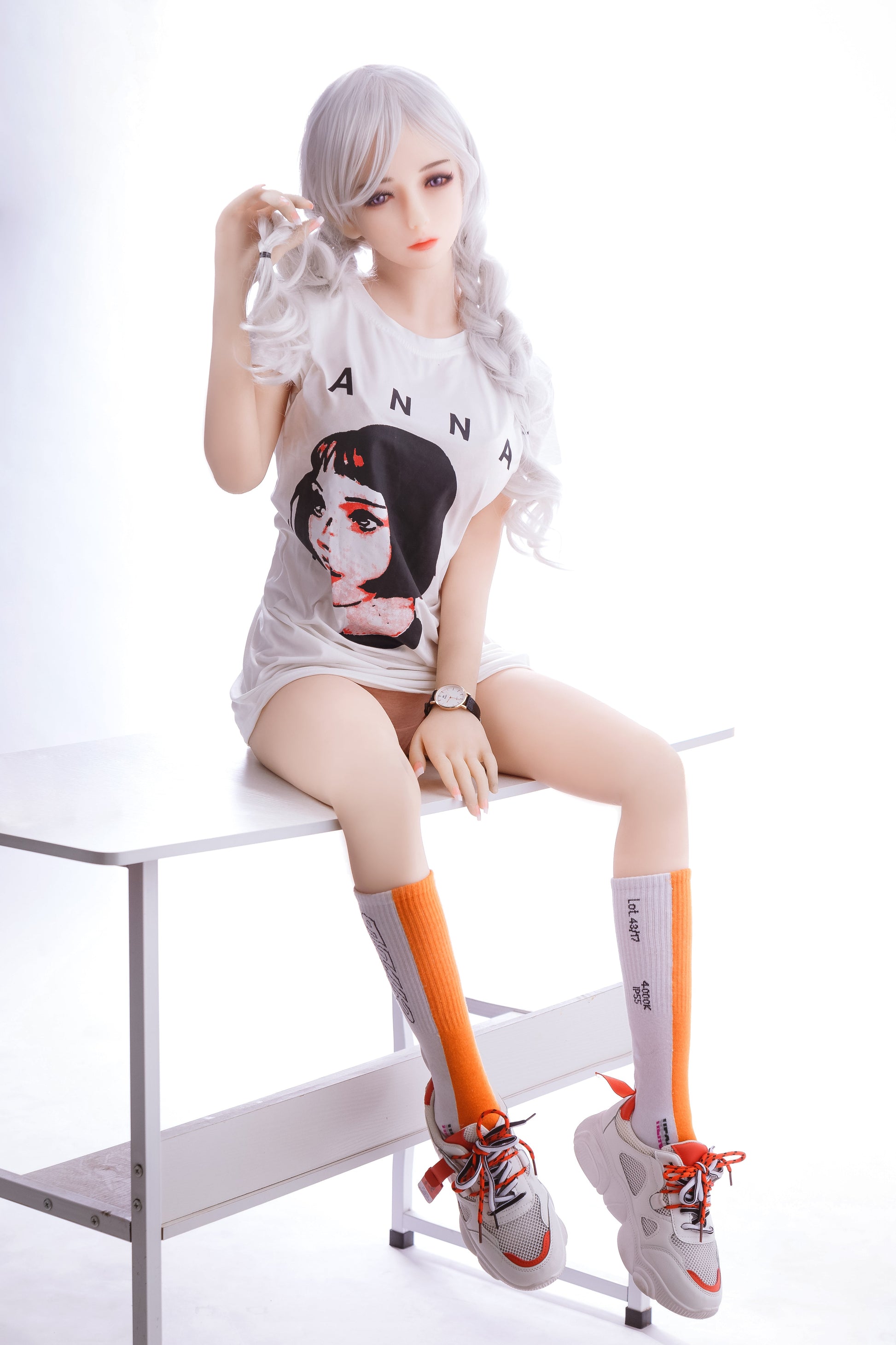 Cheryl - 158cm +#113 Sporty Hip Hop Style long hair beautiful doll -TPE Sex Doll by Anmodolls