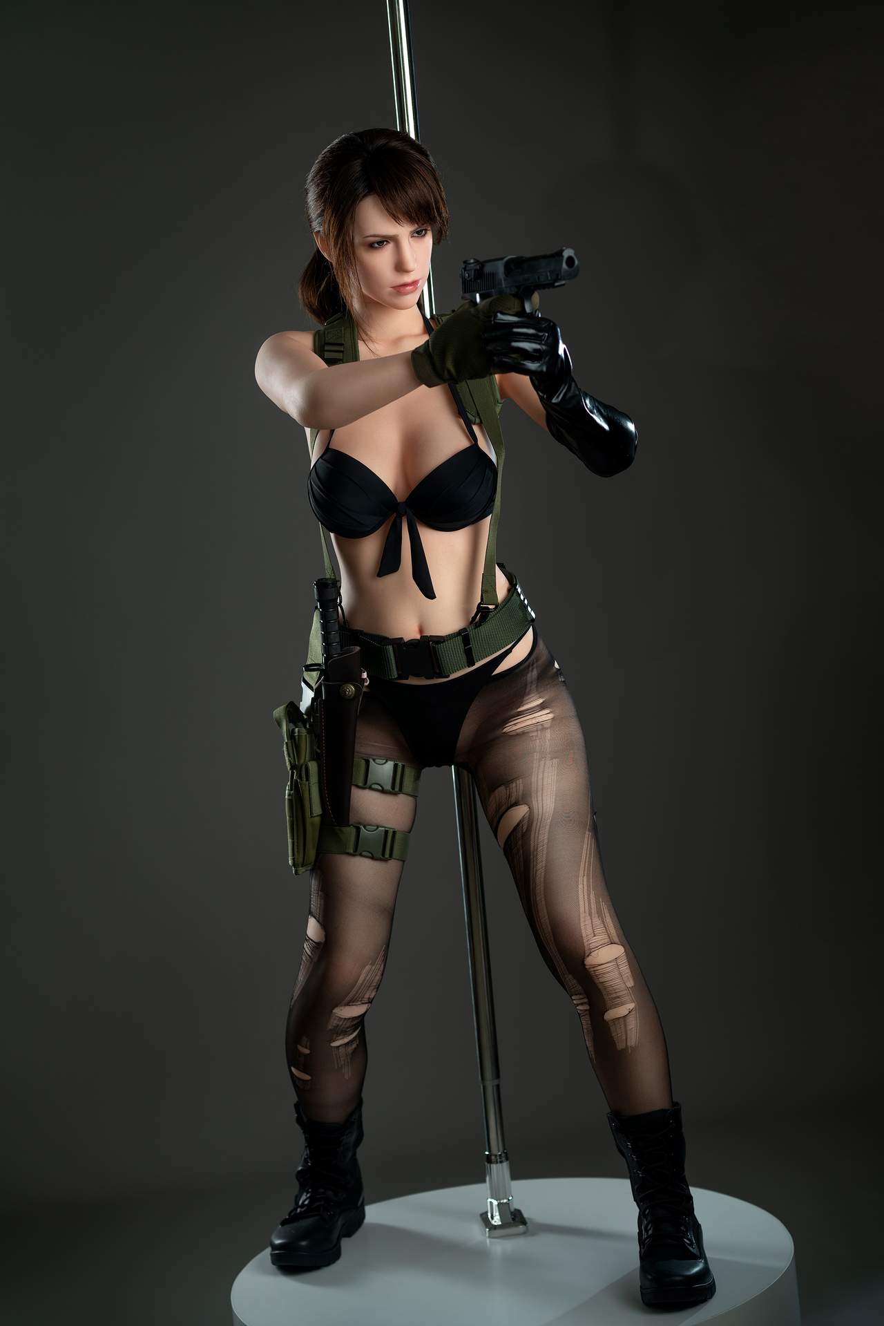 D-Cup Gamelady Sex Doll - Quiet from Metal Gear, Full Silicon Body Any Love Doll GameLady