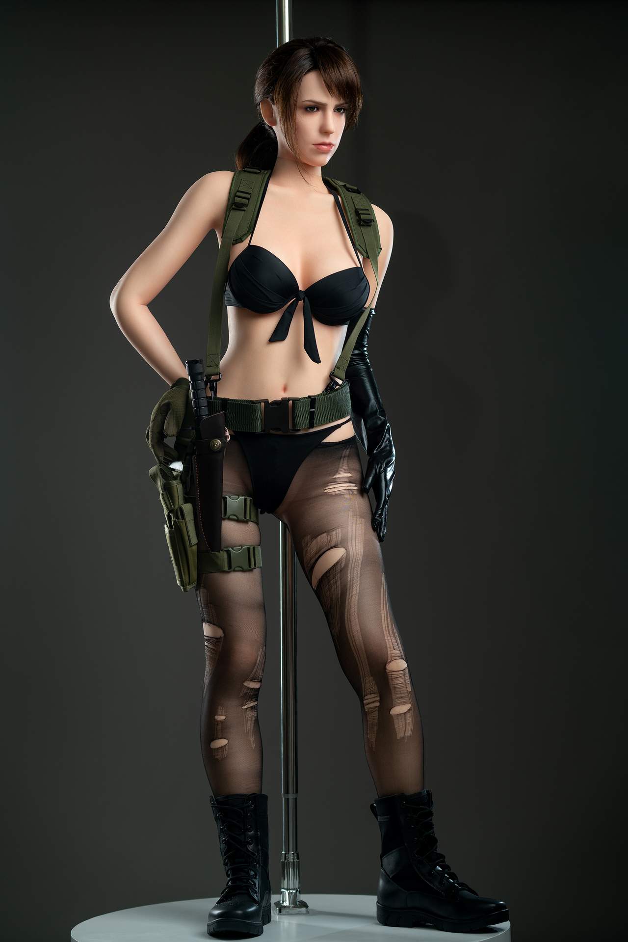 D-Cup Gamelady Sex Doll - Quiet from Metal Gear, Full Silicon Body Any Love Doll GameLady