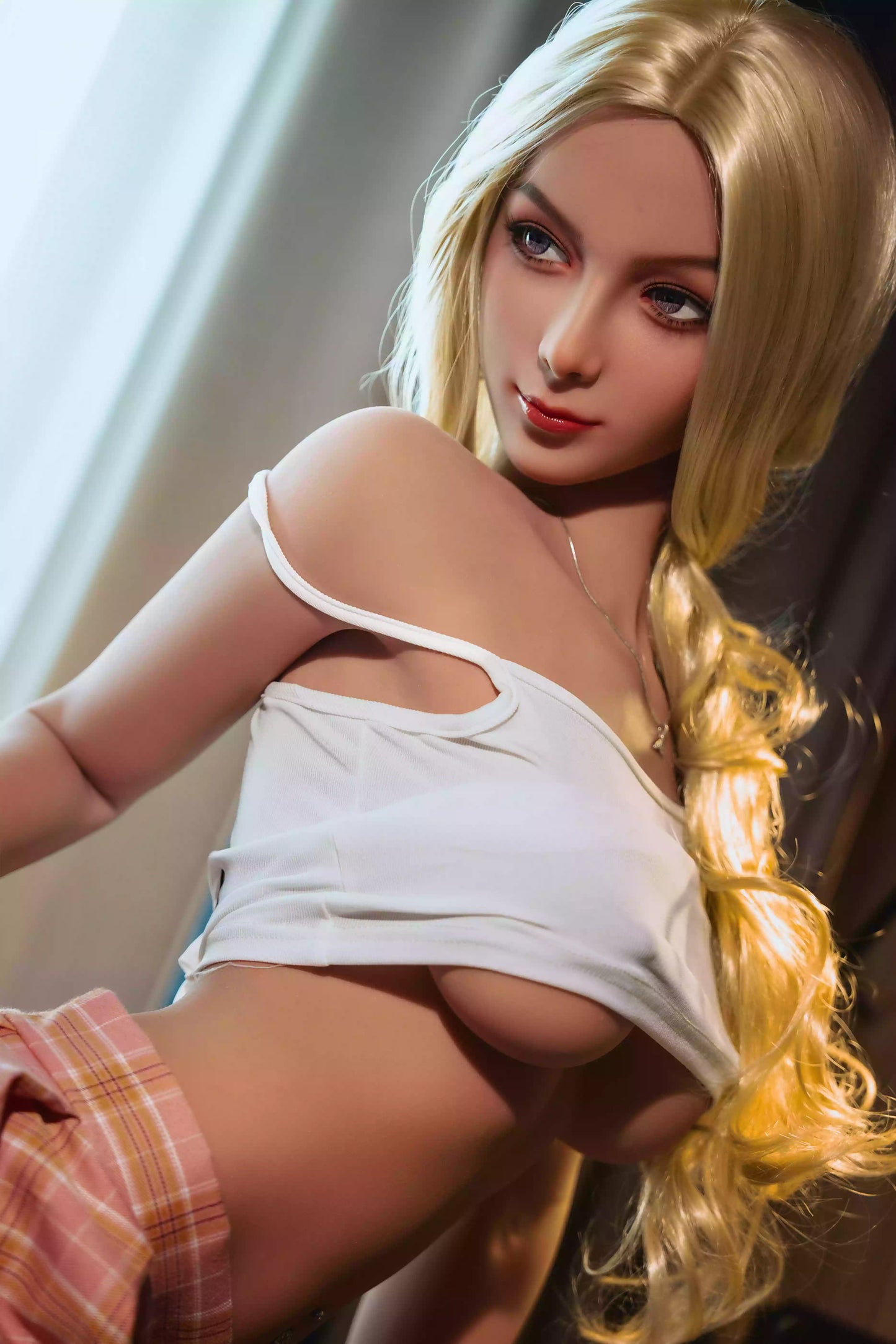 Luna - Sensual Brown-Haired Beauty with Mesmerizing Hazel Eyes - TPE Love Doll