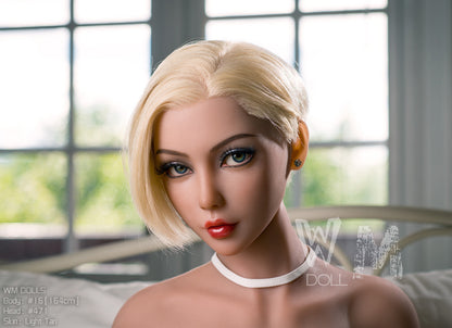 WM Dolls Hudgens: Blonde Teen Love Doll with Medium Breasts, 164cm, Head 471