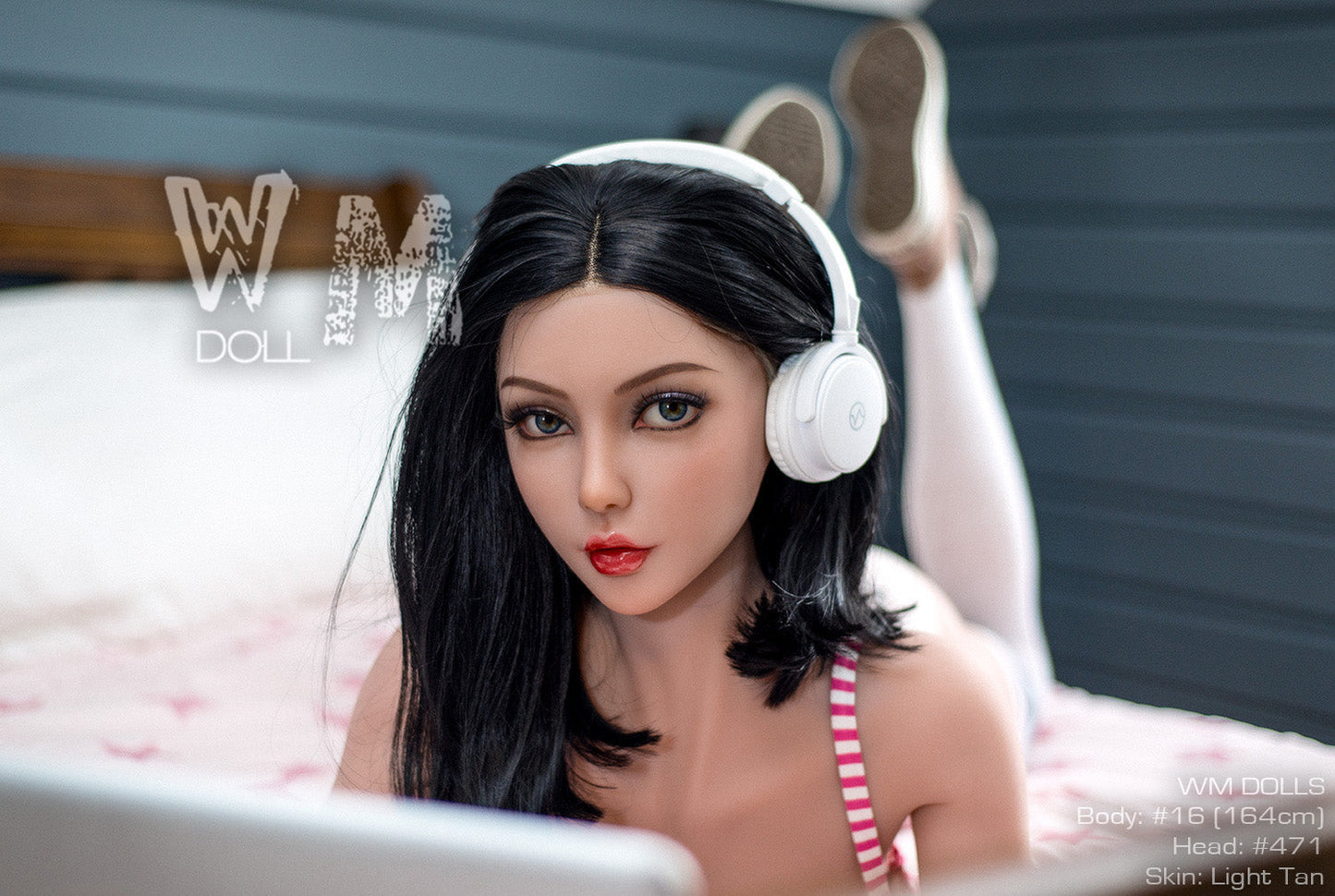 WM Dolls 164cm Love Doll with E-Cup, Naughty Teen Look and Head 471 - Kholie Model