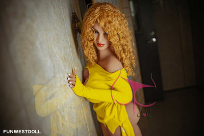 Discover Alberte: Funwest's Premium Blonde Curly K-Cup BBW Love Doll Any Love Doll Funwest