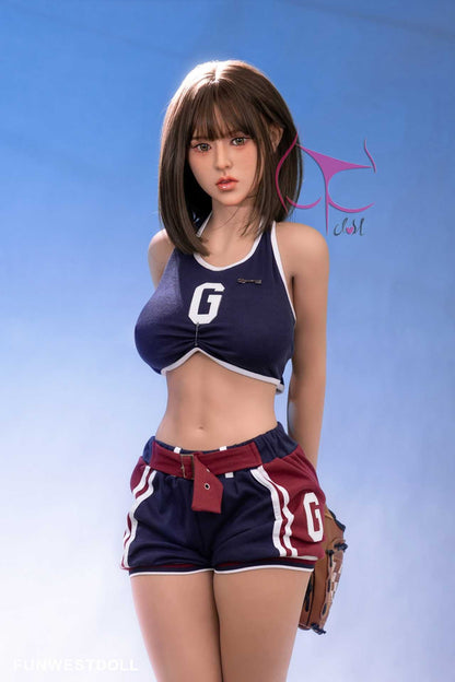 Funwest Ariya: Asian Sex Doll with F-Cup Breasts in Hot Training Outfit (USA Stock)