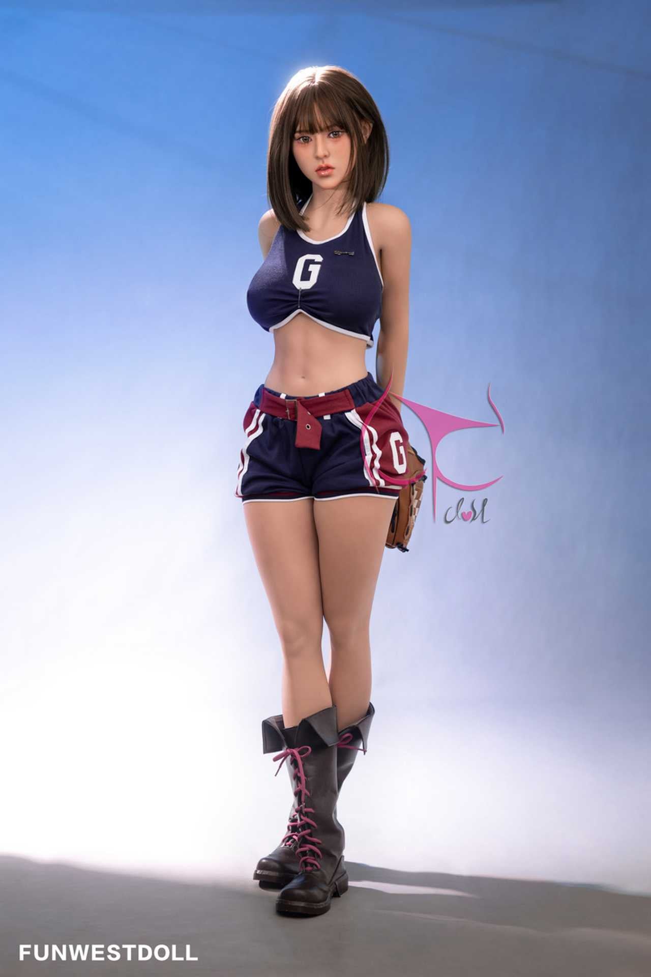 Funwest Ariya: Asian Sex Doll with F-Cup Breasts in Hot Training Outfit (USA Stock)