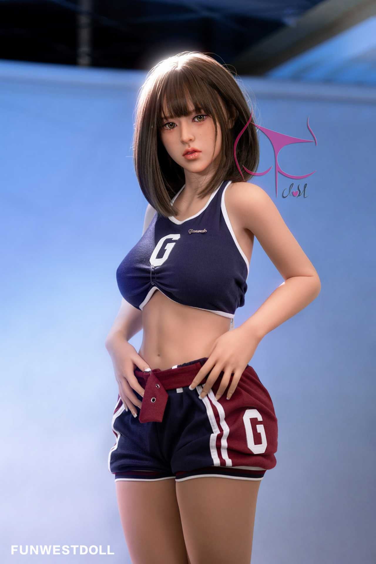 Funwest Ariya: Asian Sex Doll with F-Cup Breasts in Hot Training Outfit (USA Stock)