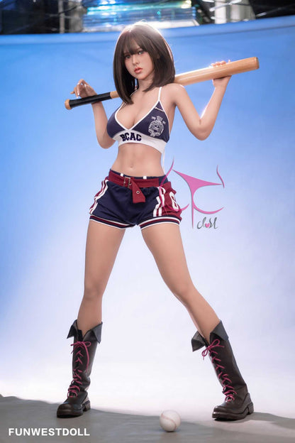 Funwest Ariya: Asian Sex Doll with F-Cup Breasts in Hot Training Outfit (USA Stock)