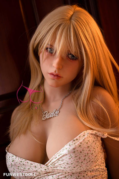 Funwest Jackie: A Lifelike Love Doll with F-Cup Features and a Comfortable Home Dress (USA Stock)