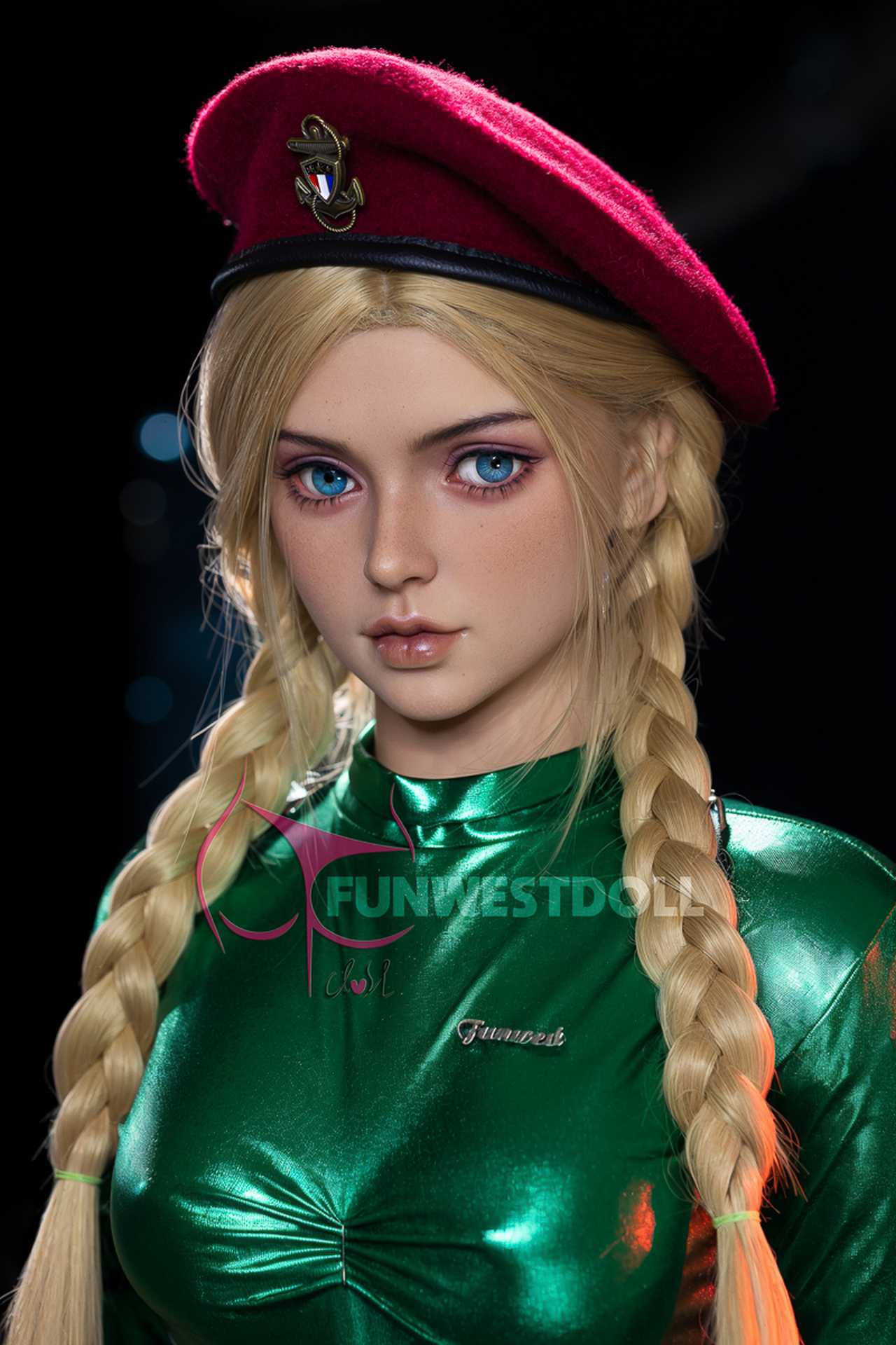 Funwest Julianna: Blonde Army Officer Doll with C-Cup Breasts and a Tempting Look (USA Stock)