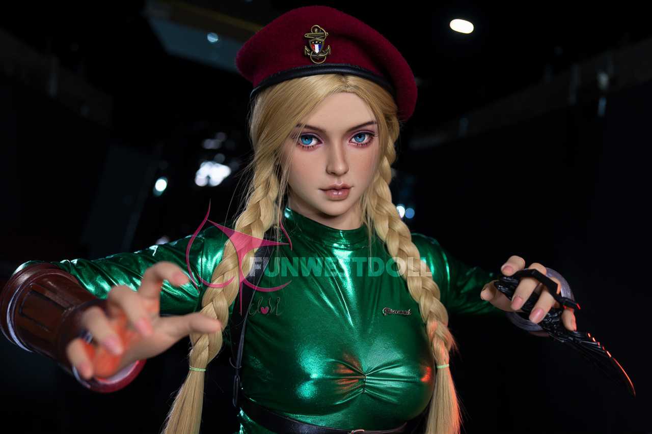 Funwest Julianna: Blonde Army Officer Doll with C-Cup Breasts and a Tempting Look (USA Stock)