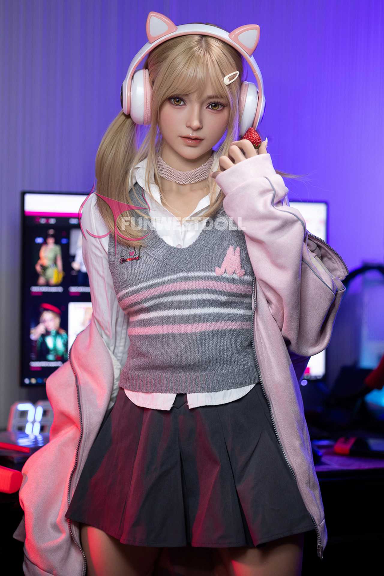 Funwest Evgeniya: 159cm TPE Doll with A-Cup Breasts and Gaming Enthusiasm (USA Stock)