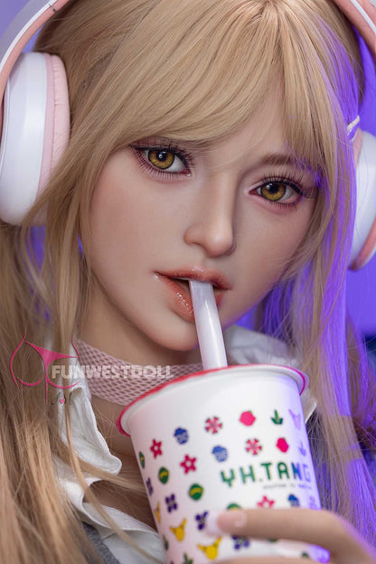 Funwest Evgeniya: 159cm TPE Doll with A-Cup Breasts and Gaming Enthusiasm (USA Stock)