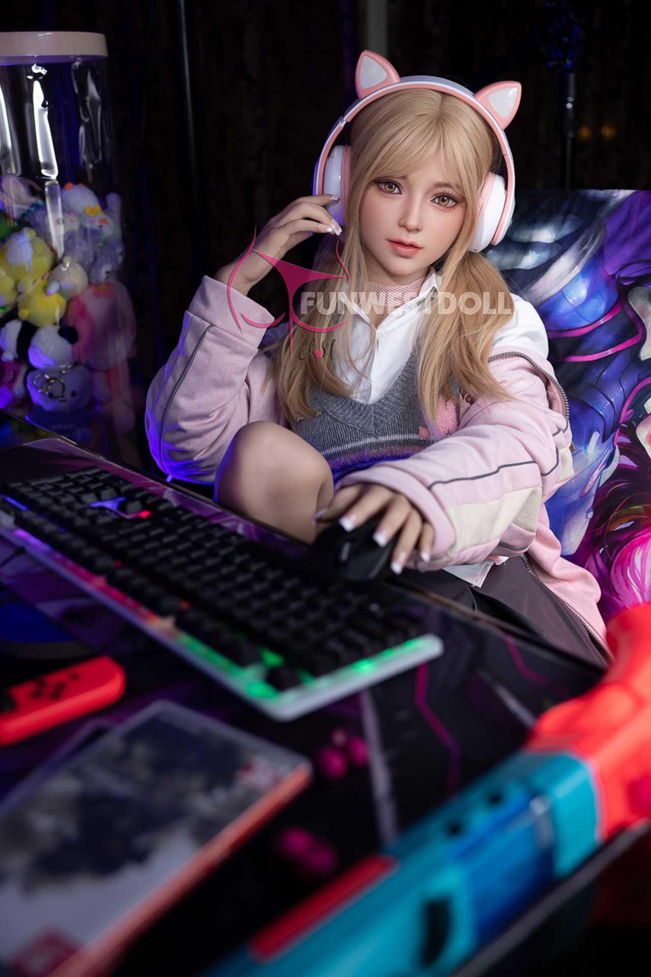 Funwest Evgeniya: 159cm TPE Doll with A-Cup Breasts and Gaming Enthusiasm (USA Stock)