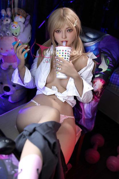 Funwest Evgeniya: 159cm TPE Doll with A-Cup Breasts and Gaming Enthusiasm (USA Stock)