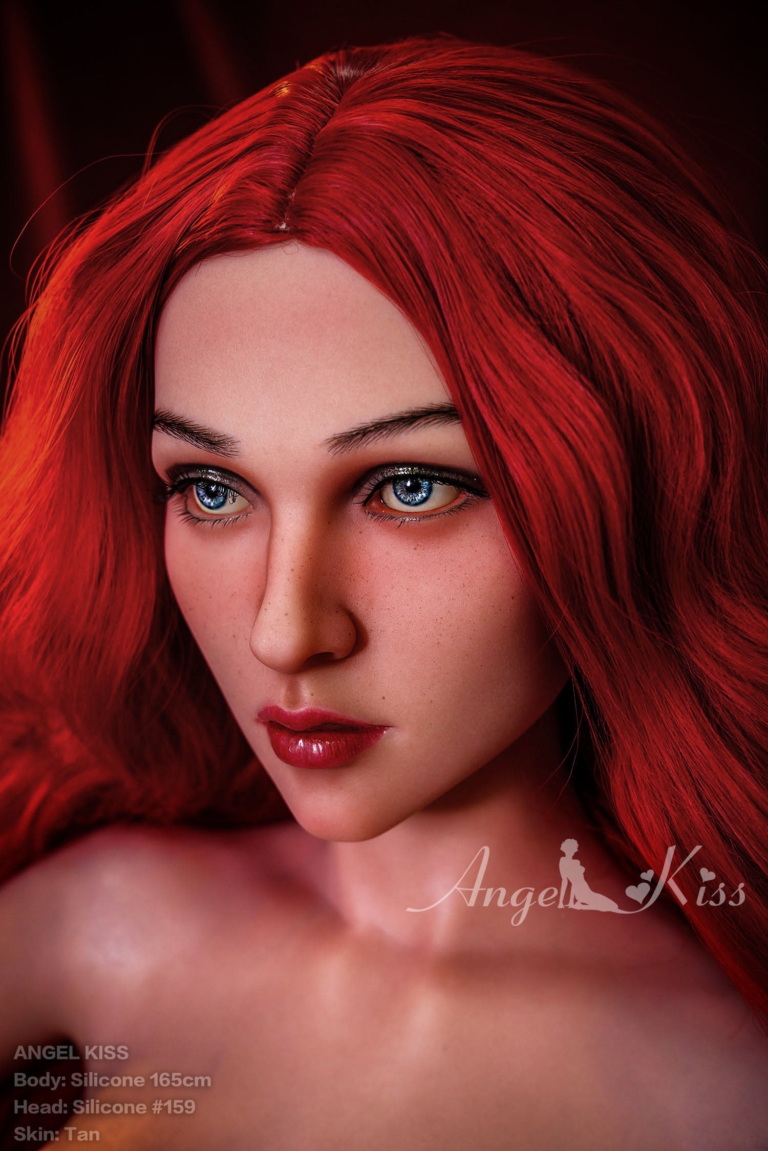 Francesca - S165cm+S#159 long-legged red hair woman silicone doll with a beautiful vagina by Anmodolls