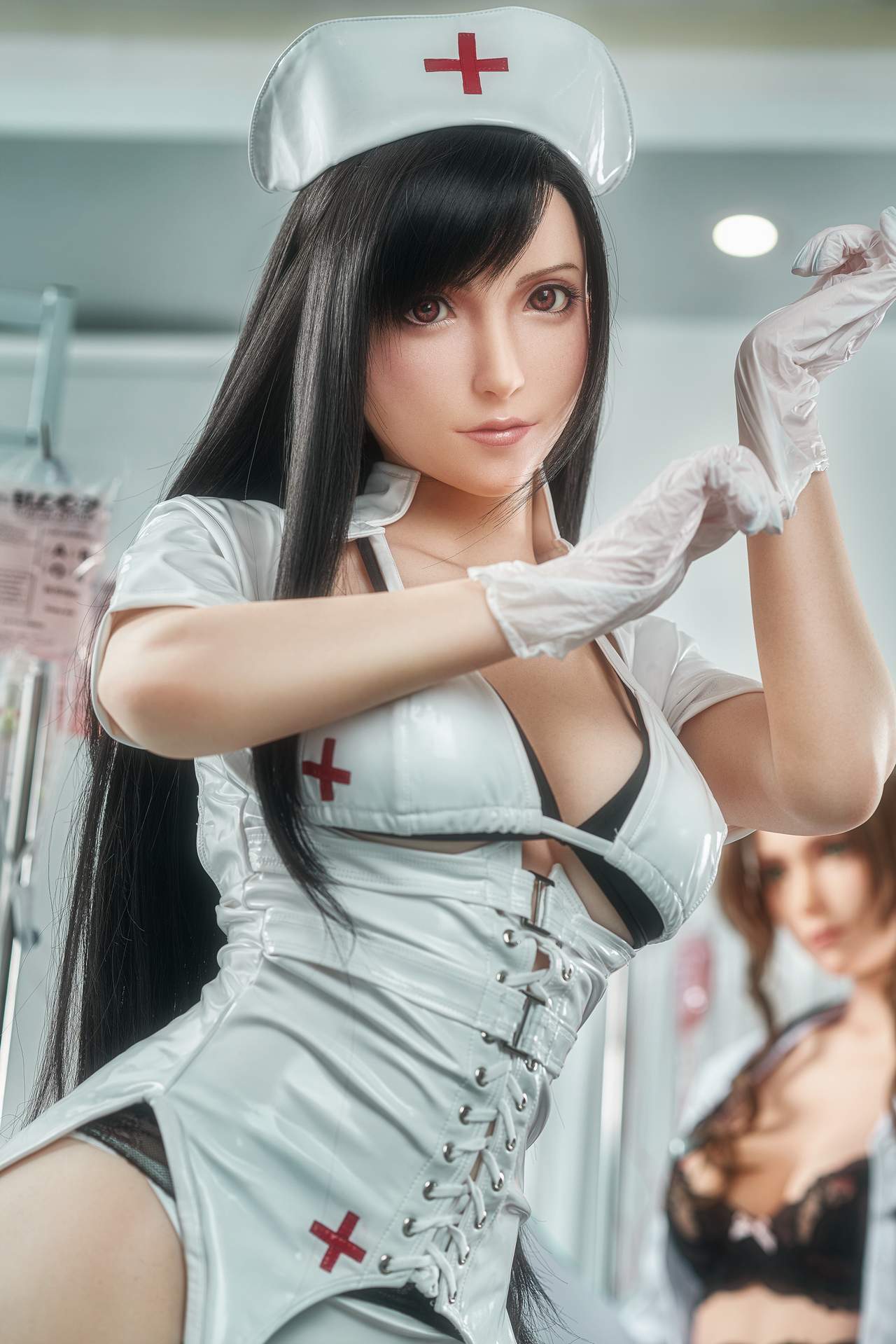 Full Silicon Gamelady Tifa Sex Doll - 168cm, D-Cup, Hot Video Game Actress Any Love Doll GameLady