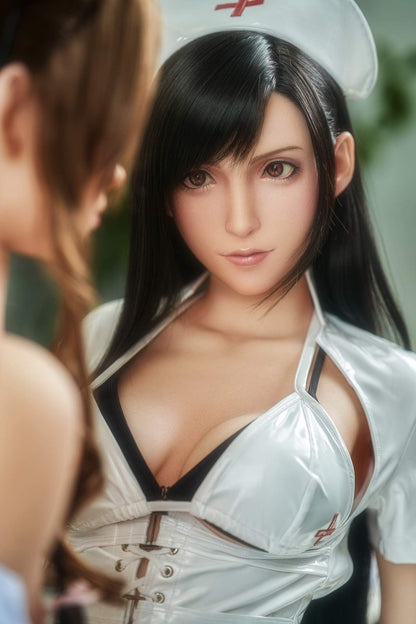 Full Silicon Gamelady Tifa Sex Doll - 168cm, D-Cup, Hot Video Game Actress Any Love Doll GameLady