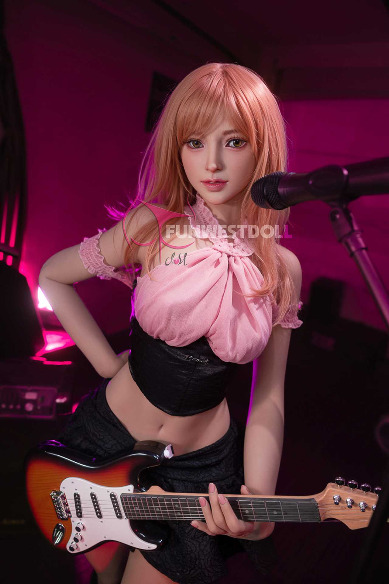 Funwest Love Doll: 157cm Blonde Musician with C-Cup Breasts Any Love Doll Funwest