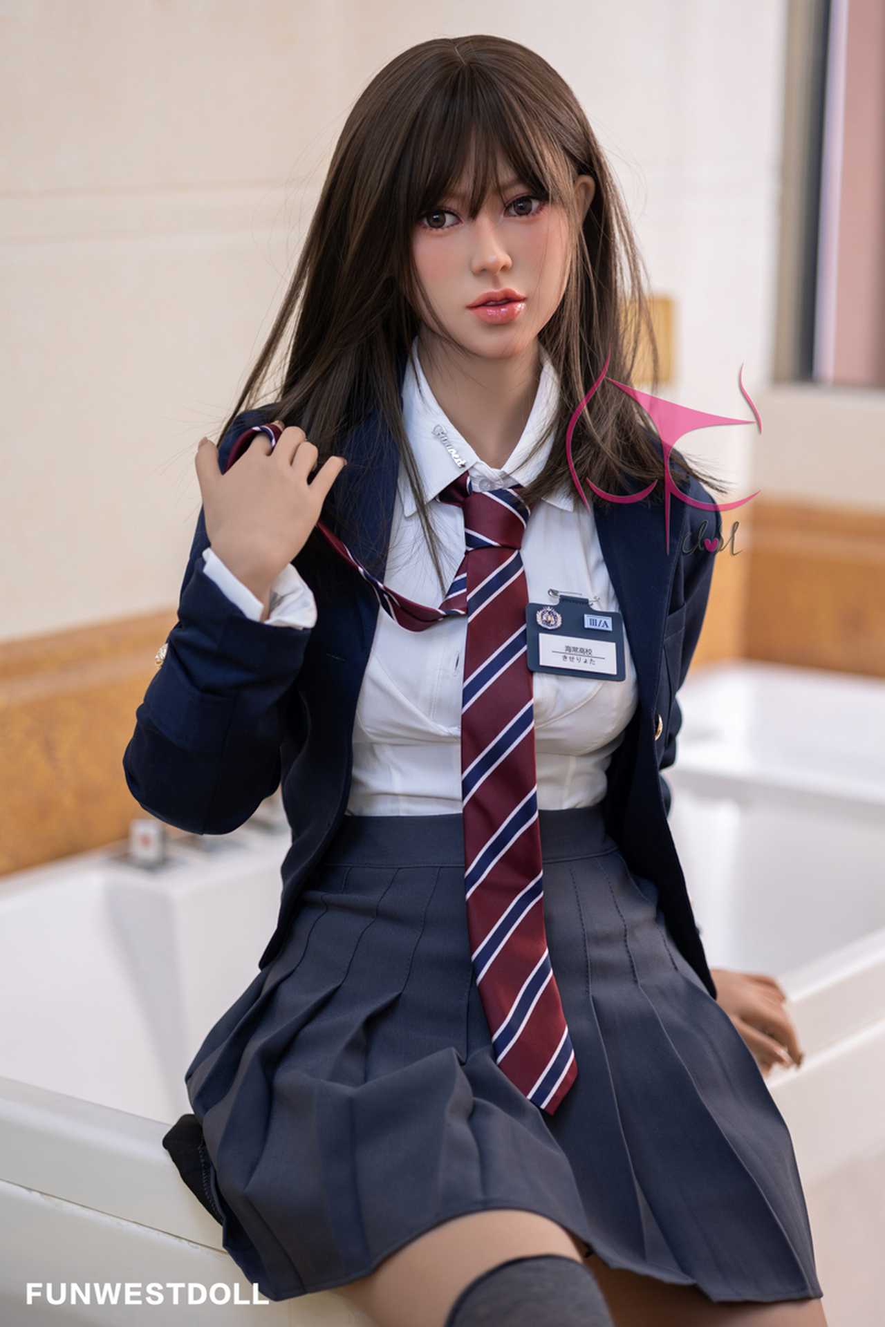 Funwest Love Doll: Aiyana - Teen Fantasy with C-Cup Breasts in Alluring School Uniform Any Love Doll Funwest