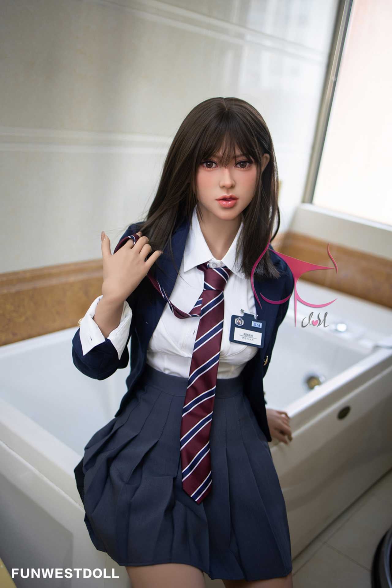 Funwest Love Doll: Aiyana - Teen Fantasy with C-Cup Breasts in Alluring School Uniform Any Love Doll Funwest