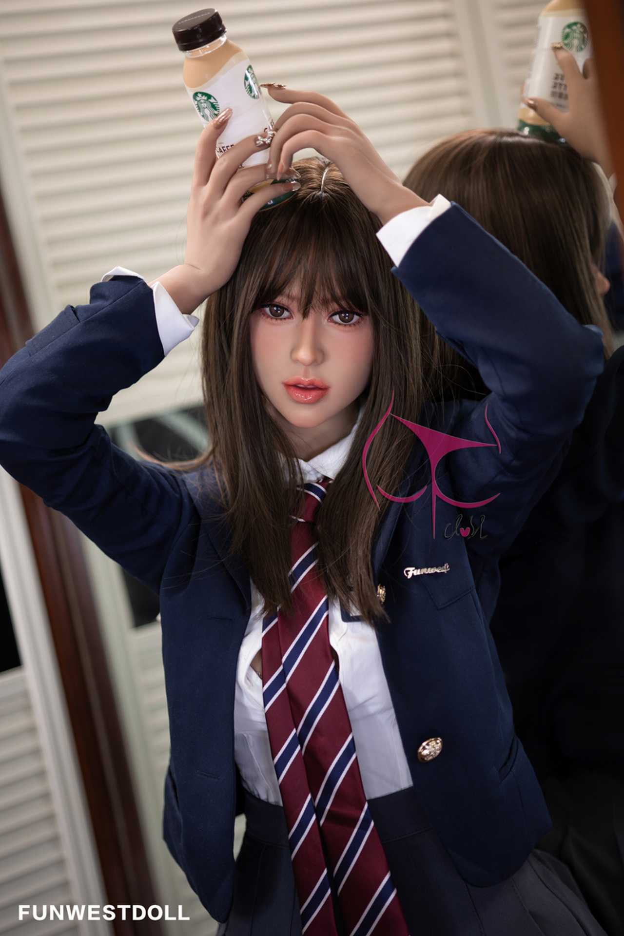 Funwest Love Doll: Aiyana - Teen Fantasy with C-Cup Breasts in Alluring School Uniform Any Love Doll Funwest