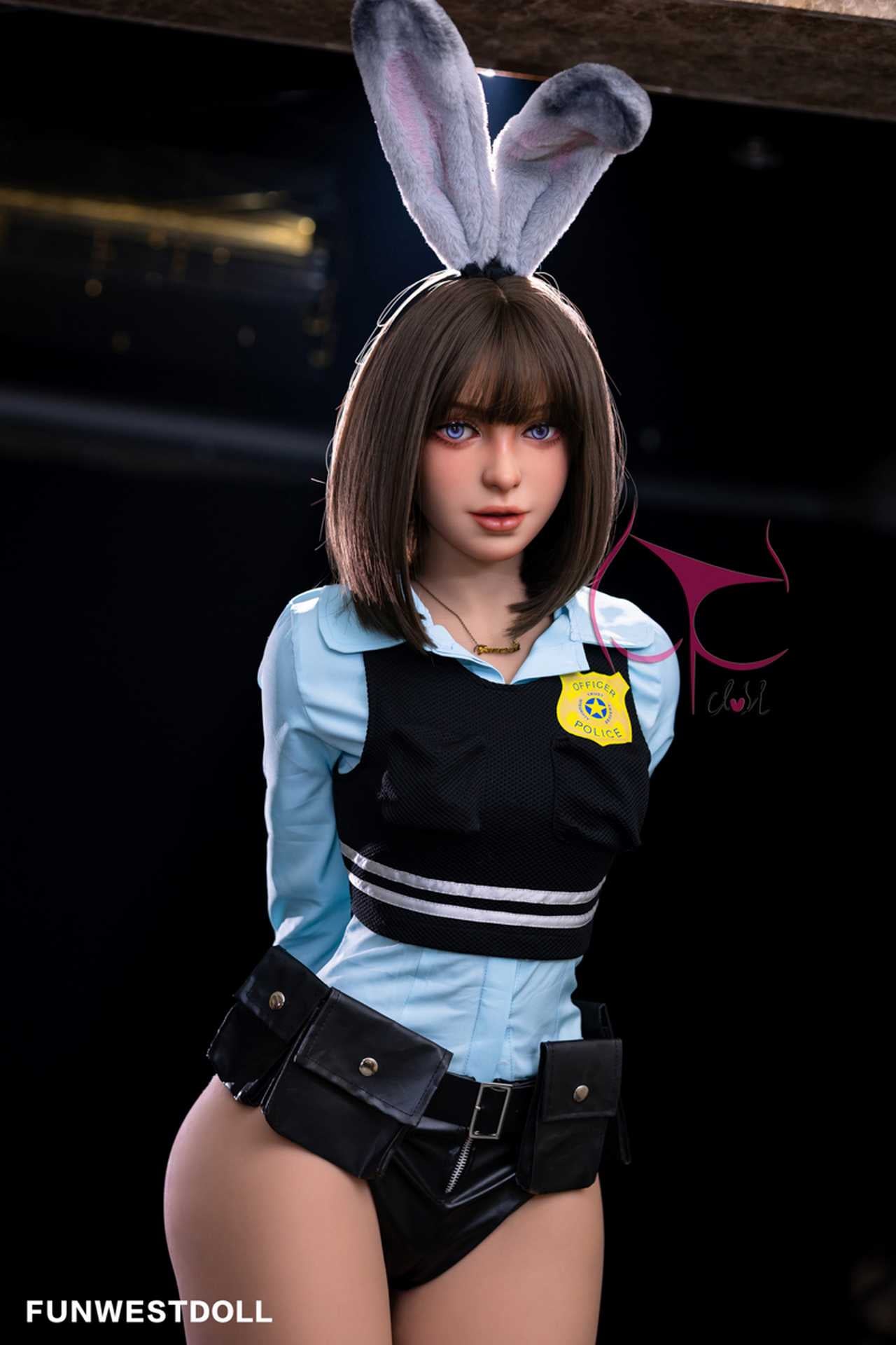 Funwest Love Doll: Marcy C-Cup Anime Police Hero Teen with Premium TPE Material Any Love Doll Funwest