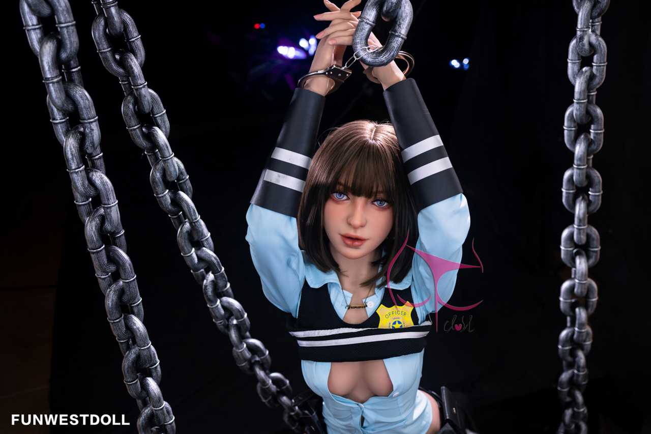 Funwest Love Doll: Marcy C-Cup Anime Police Hero Teen with Premium TPE Material Any Love Doll Funwest