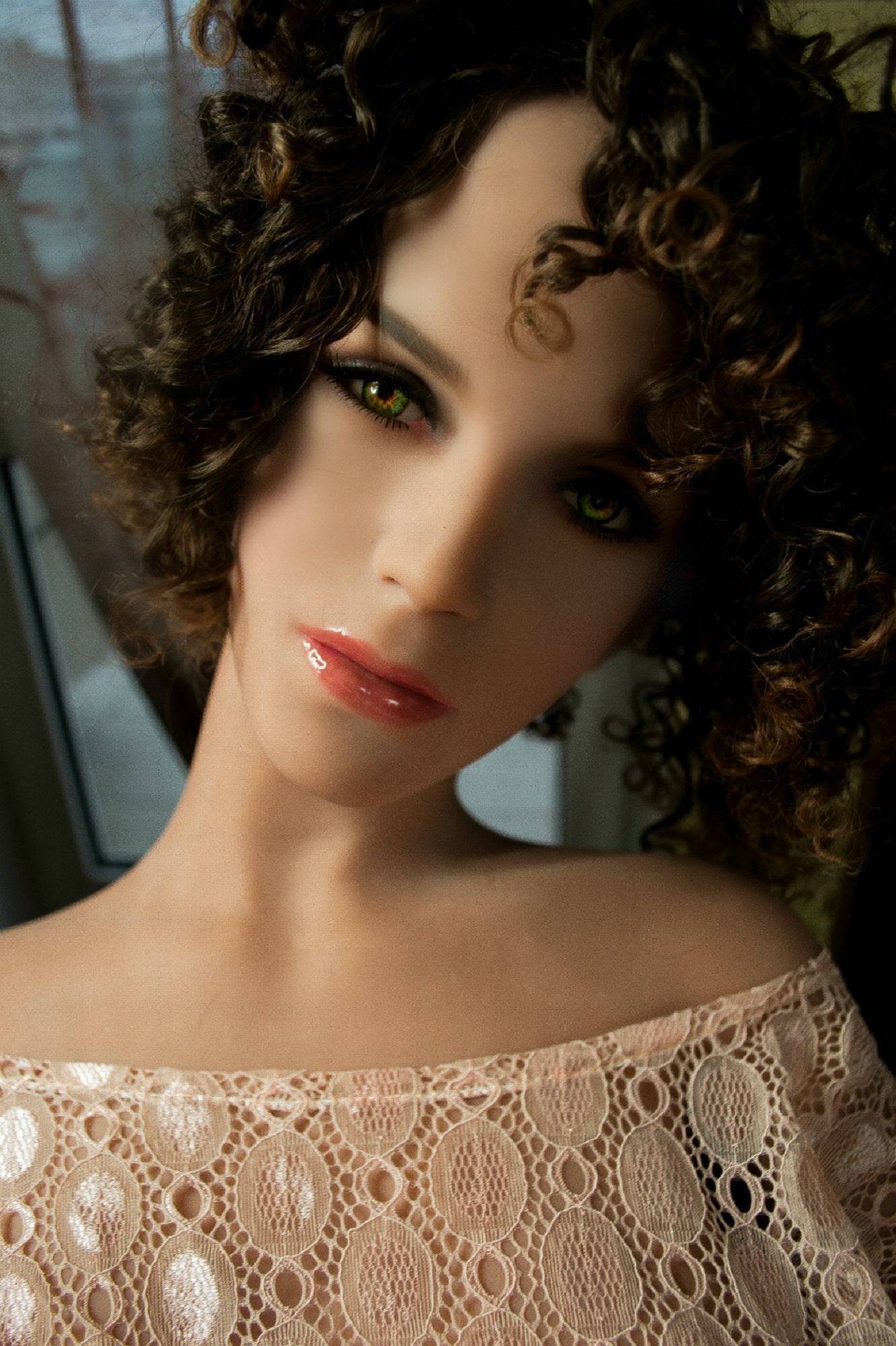 Introducing YL Dolls' 160cm Curly-Haired Buxom Beauty Love Doll-Majestic Aurora Any Love Doll YL