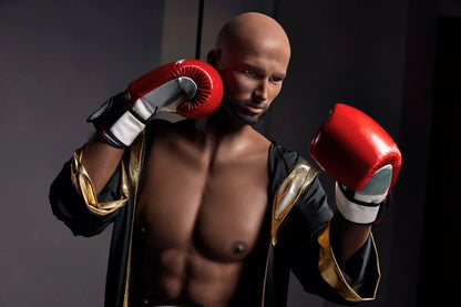 Irontech Dolls presents Thomas - Training with Attractive African American Male Love Doll Any Love Doll IRONTECH MALE DOLLS - TPE