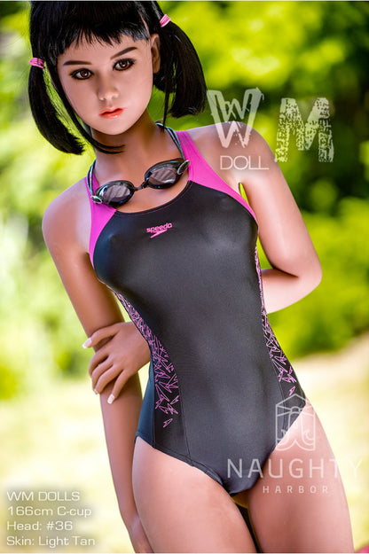 WM Dolls Seductive Alessih Love Doll: 166cm Sex Doll with C-Cup Bust and Alluring Curves, Head #36