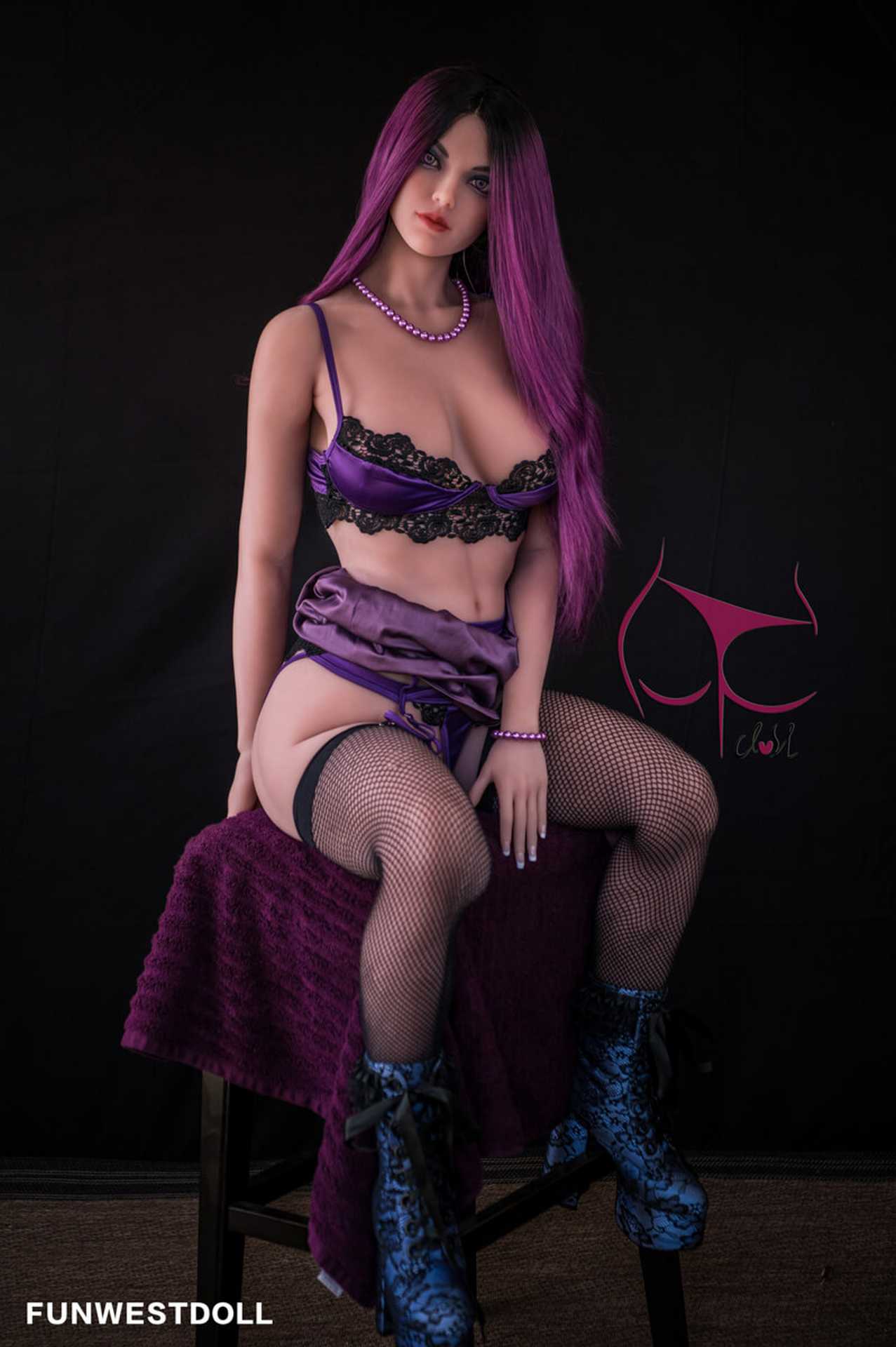 Jeanette The Ultimate Funwest Love Doll Hot and Naughty Purple Haired Beauty Any Love Doll Funwest