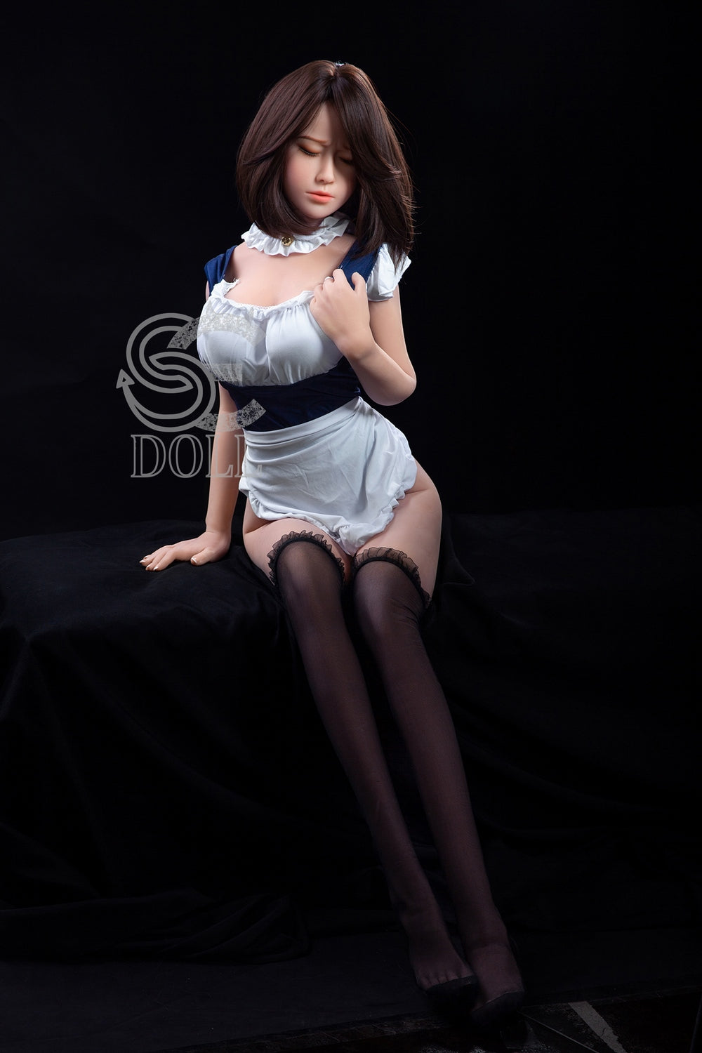 Eileen Closed Eye TPE Love Doll in Maid Uniform by SEDoll