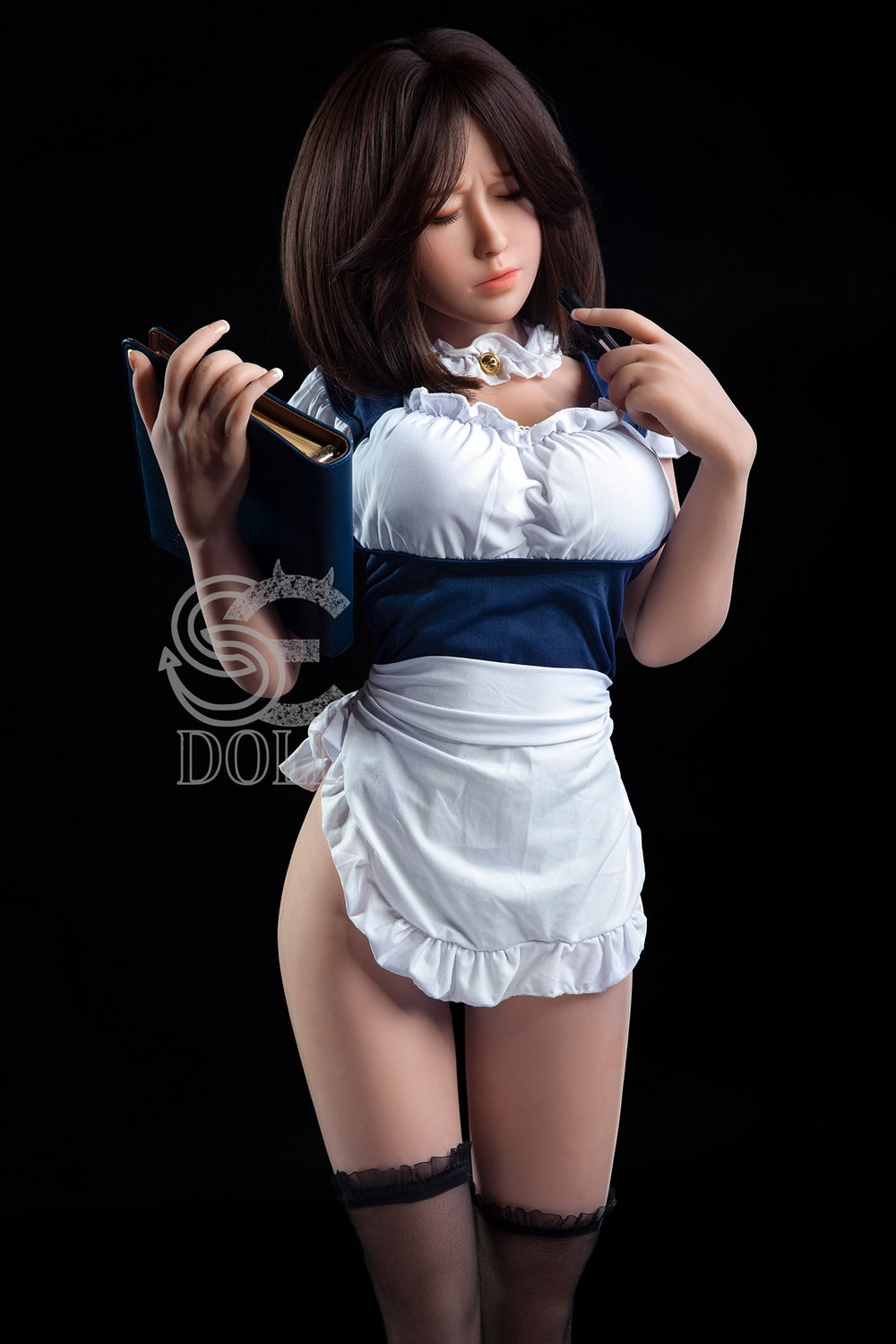 Eileen Closed Eye TPE Love Doll in Maid Uniform by SEDoll