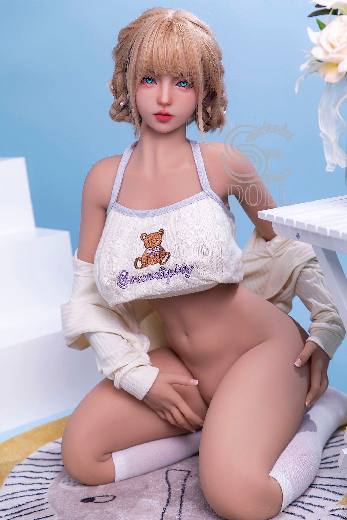 Poppy - Hot Blonde baby face TPE Sex Doll (USA Stock)