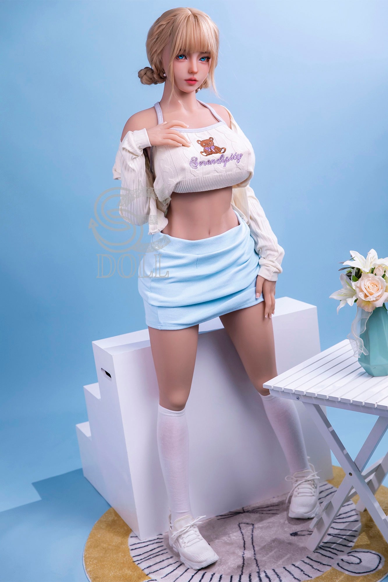 Poppy - Hot Blonde baby face TPE Sex Doll (USA Stock)