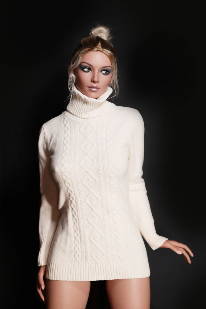 Suzanne - Blonde Silicone Love Doll in Oversized Sweater - Head (GE53) Sex Doll Any Love Doll Zelex dolls - SILICONE