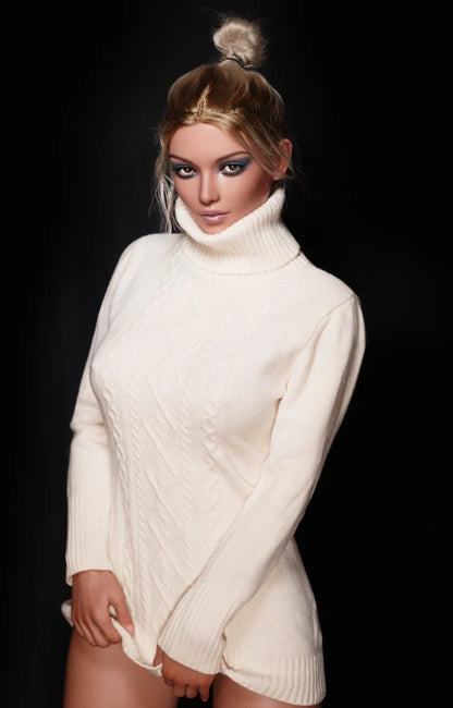 Suzanne - Blonde Silicone Love Doll in Oversized Sweater - Head (GE53) Sex Doll Any Love Doll Zelex dolls - SILICONE