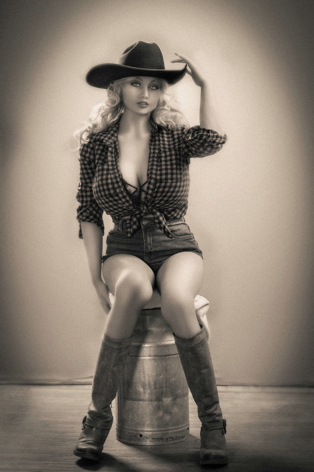 Unleash Your Inner Cowboy with Aleesha: 171cm Sex Doll with Hot Body and Seductive Curly Hair Any Love Doll YL