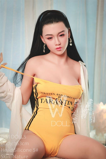 WM Dolls 163cm C-Cup Brunette Asian Teen Love Doll with Silicone Head No.5 Azabilla