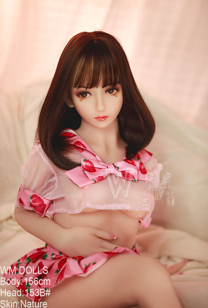 WM Dolls Promise 156cm B-Cup Schoolgirl Sex Doll with Sweet Innocent Face and 153B Head